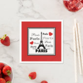 Serviette En Papier Paris (En situation)