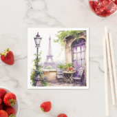 Serviette En Papier Paris  (En situation)