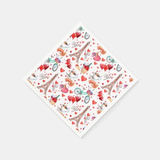 Serviette En Papier Paris (Coin)