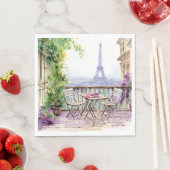 Serviette En Papier Paris (En situation)