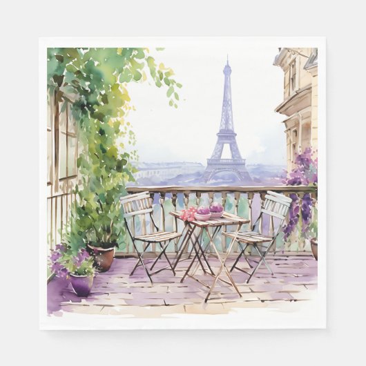 Serviette En Papier Paris (Devant)