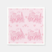 Serviette En Papier Paris (Devant)