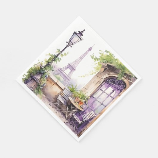Serviette En Papier Paris (Coin)