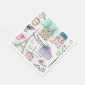 Serviette En Papier Paris (Coin)
