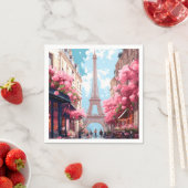 Serviette En Papier Paris  (En situation)