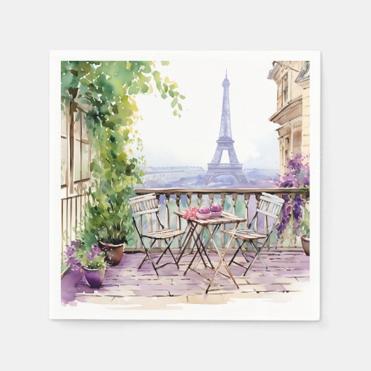 Serviette En Papier Paris (Devant)