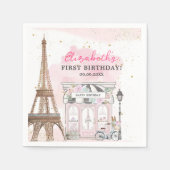 Serviette En Papier Paris Anniversaire Café Parisien Tea Party Anniver (Devant)