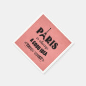 Serviette En Papier Paris est toujours une bonne idée (Coin)
