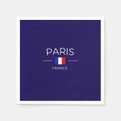 Serviette En Papier Paris France (Devant)