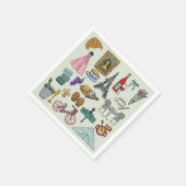 Serviette En Papier Paris romantique (Coin)