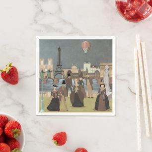 Serviette En Papier Paris victorien