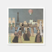 Serviette En Papier Paris victorien (Devant)