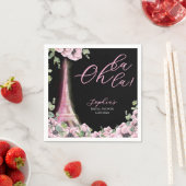 Serviette En Papier Parisian Oh La La Bridal Shower (En situation)