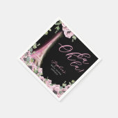 Serviette En Papier Parisian Oh La La Bridal Shower (Coin)