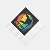 Serviette En Papier Parkour Free Running Training Traceur Retro (Coin)