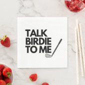 Serviette En Papier Parle Birdie À Moi Golf Dit Napkins (En situation)