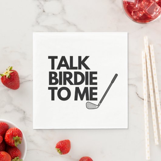 Serviette En Papier Parle Birdie À Moi Golf Dit Napkins (En situation)