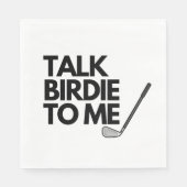 Serviette En Papier Parle Birdie À Moi Golf Dit Napkins (Devant)