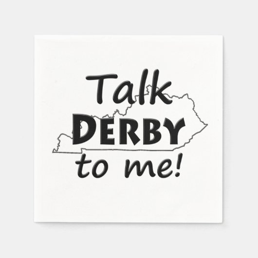 Serviette En Papier Parle Derby à moi | Derby Horse (Devant)