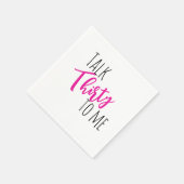 Serviette En Papier Parlez 30 À Moi Neon Invitation Anniversaire (Coin)