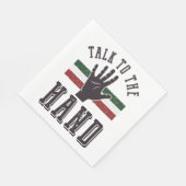 Serviette En Papier Parlez à l'Humour de main détendu (Coin)