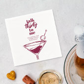 Serviette En Papier Parlez Trente pour moi 30e anniversaire Cocktail P
