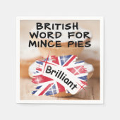 Serviette En Papier Parole britannique pour les minces tartes - BRILLI (Devant)