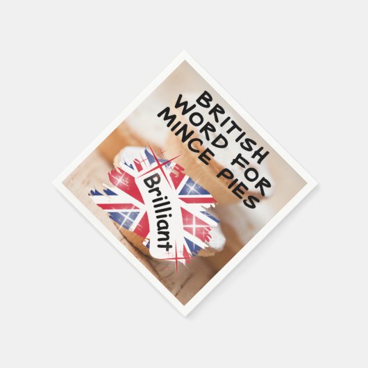 Serviette En Papier Parole britannique pour les minces tartes - BRILLI (Coin)