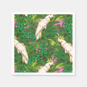 Serviette En Papier Parrot Pattern (Devant)