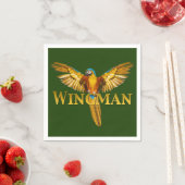 Serviette En Papier Parrot Wingman (En situation)
