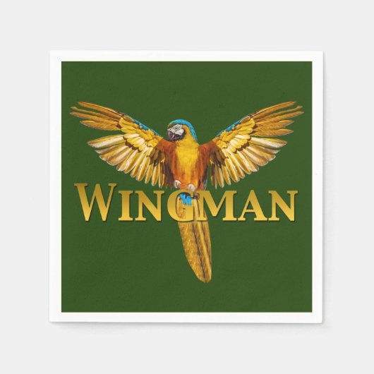 Serviette En Papier Parrot Wingman (Devant)
