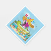SERVIETTE EN PAPIER PARROTS (Coin)