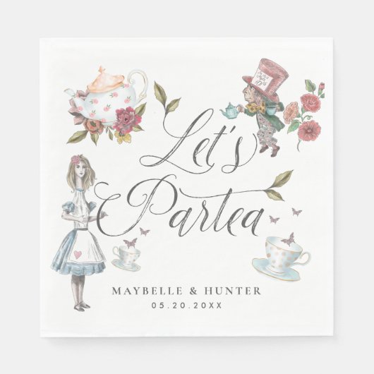 Serviette En Papier Partea Fairytale Alice au pays des merveilles (Devant)