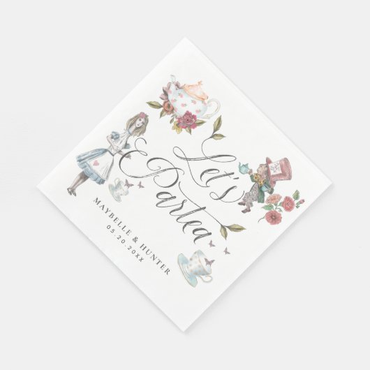 Serviette En Papier Partea Fairytale Alice au pays des merveilles (Coin)