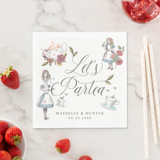 Serviette En Papier Partea Fairytale Alice au pays des merveilles (En situation)