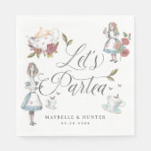 Serviette En Papier Partea Fairytale Alice au pays des merveilles (Devant)