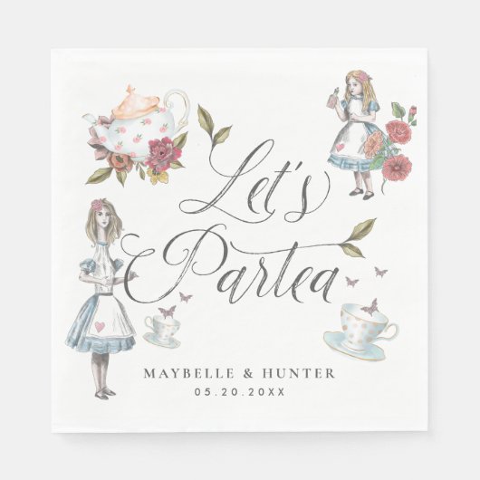 Serviette En Papier Partea Fairytale Alice au pays des merveilles (Devant)