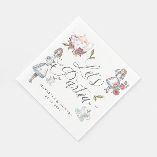 Serviette En Papier Partea Fairytale Alice au pays des merveilles (Coin)