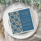 Serviette En Papier Partenaires pour Bee Indigo Honeycomb Fun Facts Sh