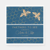 Serviette En Papier Partenaires pour Bee Indigo & Honeycomb Wedding sh (Devant)