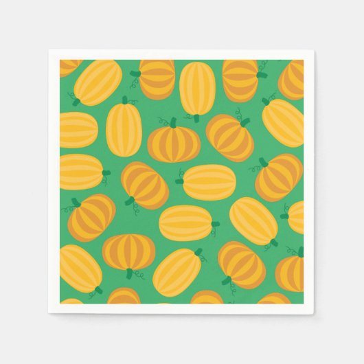 Serviette En Papier Parti Anniversaire de enfant citrouille (Devant)
