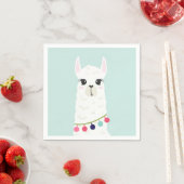Serviette En Papier Parti Anniversaire de enfant de Cute Llama (En situation)