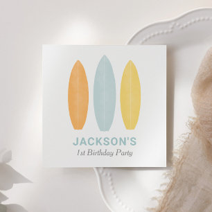 Serviette En Papier Parti Anniversaire de enfant de surf