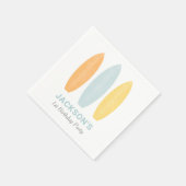 Serviette En Papier Parti Anniversaire de enfant de surf (Coin)