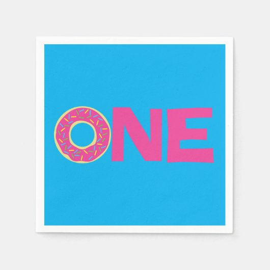 Serviette En Papier Parti Anniversaire de enfant Donut (Devant)