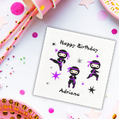 Serviette En Papier Parti Anniversaire de enfant guerrier mignon Ninja