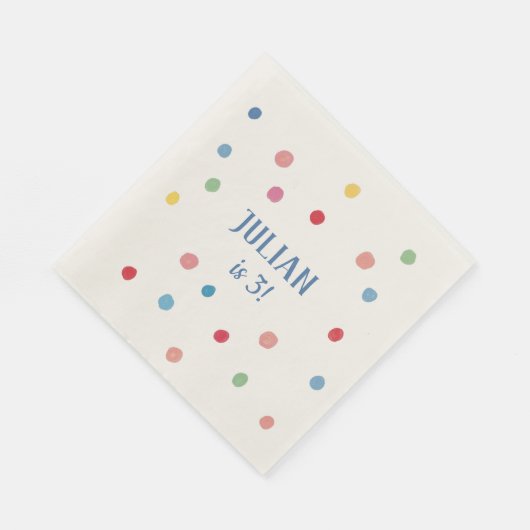 Serviette En Papier Parti Anniversaire de enfant Pois Ball Pit (Coin)