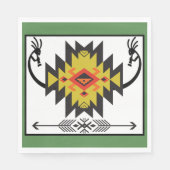Serviette En Papier Parti autochtone américain Kokopelli (Devant)