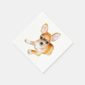 Serviette En Papier Parti Chihuahua, Amoureux des chiens chiot mignon (Coin)