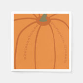 Serviette En Papier Parti Citrouille moderne Smash personnalisé (Devant)